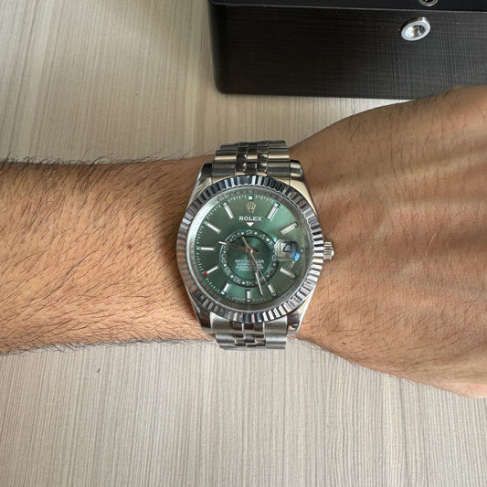 ROLEX SKY DWELLER VERDE JUBILEU 42MM