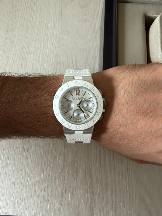 BVLGARI TITANIUM BRANCO 43MM