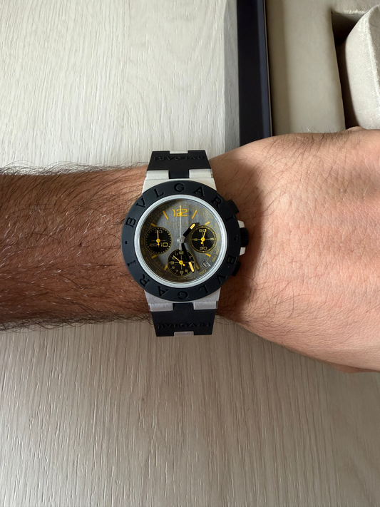 BVLGARI TITANIUM PRATA 43MM