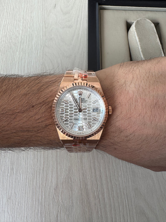 ROLEX LAND DWELLER ROSE BRANCO 40MM