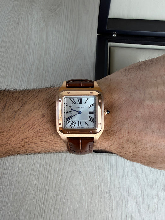 CARTIER SANTOS DUMONT ROSE LARGE 31MM X 44MM