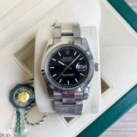 ROLEX DATEJUST PRATA PRETO FEMININO 36MM
