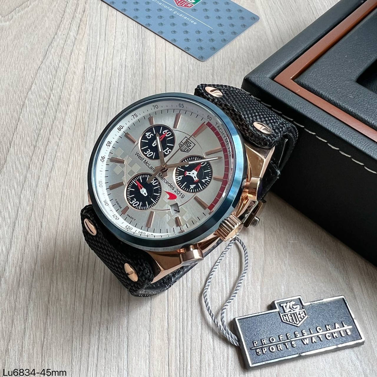TAG HEUER MCLAREN ROSE AZUL NYLON 45MM