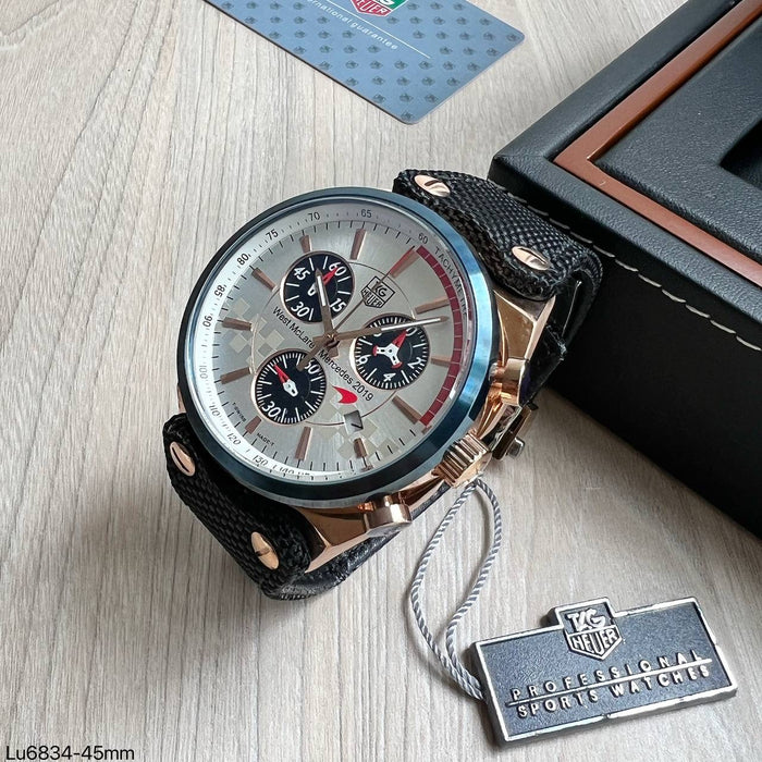 TAG HEUER MCLAREN ROSE AZUL NYLON 45MM