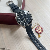 OMEGA SEAMASTER PRATA BORRACHA 43MM