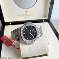 PATEK PHILIPPE NAUTILUS PRETO BRILHANTES 40MM