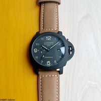 PANERAI LUMINOR GMT PRETO COURO 44MM