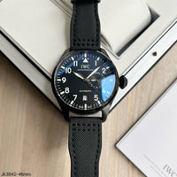 IWC BIG PILOT PRATA PRETO NYLON AUTOMÁTICO 46MM