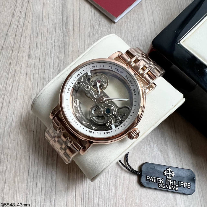 PATEK PHILIPPE ESQUELETO ROSE AUTOMATICO 43MM