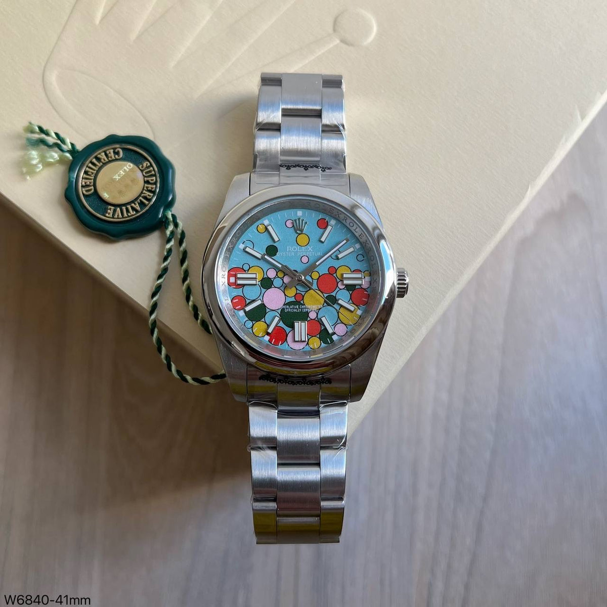 ROLEX OYSTER PERPETUAL PRATA ESPECIAL FEMININO 36MM