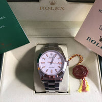 ROLEX OYSTER MILGAUSS PRATA BRANCO 40MM