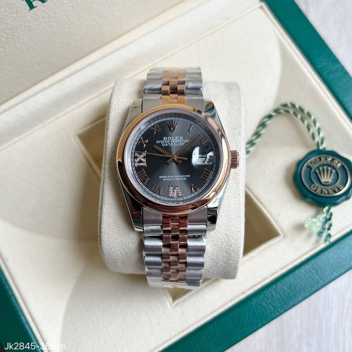 ROLEX DATEJUST MISTO ROSE JUBILEU FEMININO 36MM