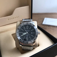 BVLGARI VIA DE CONDOTTI PRATA PRETO 40MM