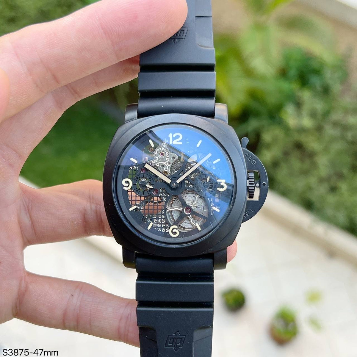 PANERAI LUMINOR LO SCIENZIATO PRETO BORRACHA 47MM