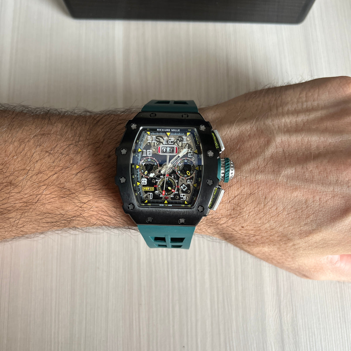 RICHARD MILLE PRETO VERDE 47MM