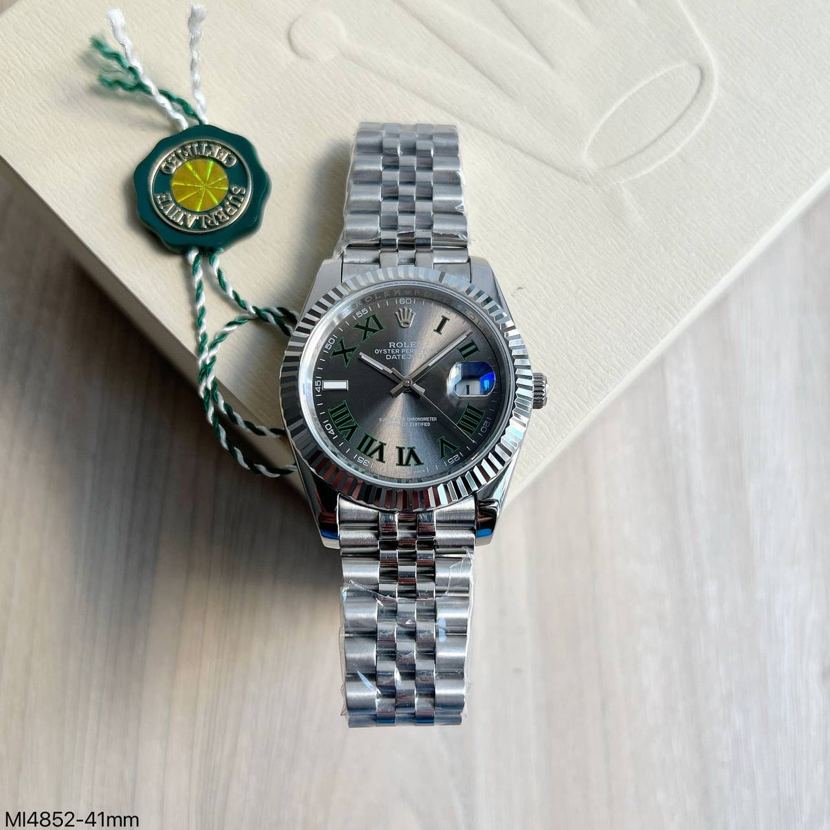 ROLEX DATEJUST PRATA CINZA JUBILEU 41MM