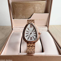 BVLGARI SERPENTE ROSE BRANCO BRILHANTE 23MM X 35MM FEMININO