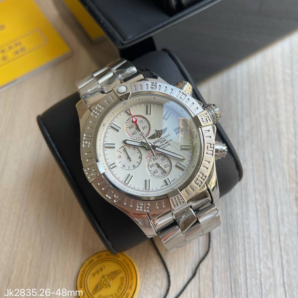 BREITLING AVENGER PRATA BRANCO 48MM