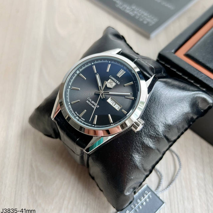 TAG HEUER CARRERA CAL 5 PRATA CINZA AUTOMATICO 41MM