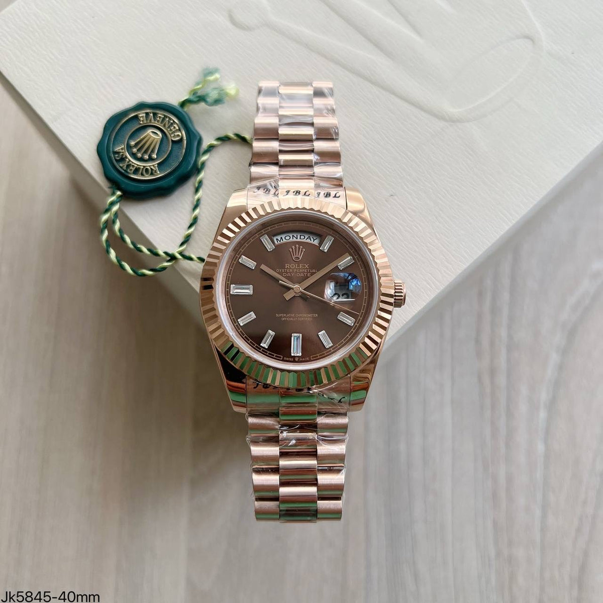 ROLEX DAY-DATE ROSE BRILHANTES 40MM