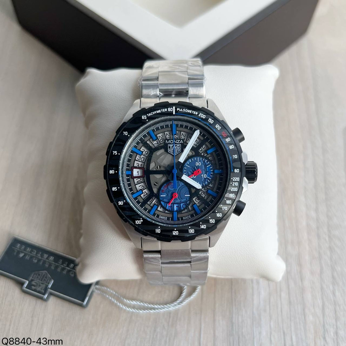 TAG HEUER PRATA AZUL 44MM