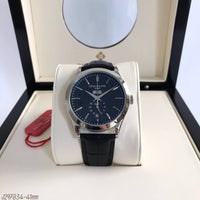 PATEK PHILIPPE PRATA COURO AUTOMATICO 41MM
