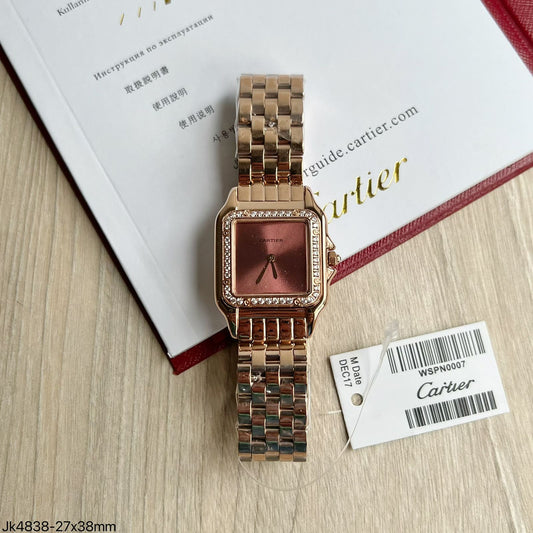 CARTIER PANTHERE ROSE BRILHANTE MEDIUM 27MM X 38MM FEMININO