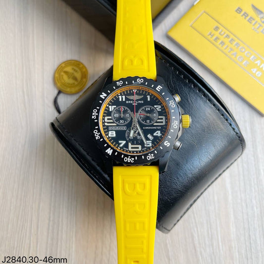 BREITLING ENDURANCE PRETO AMARELO 46MM