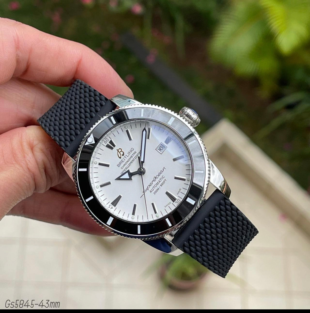 BREITLING SUPEROCEAN AUTOMÁTICO BRANCO 46MM
