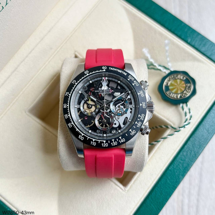ROLEX DAYTONA LA MONTOYA PRATA VERMELHO 42MM