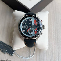 TAG HEUER F1 FORMULA 1 PRATA COURO GULF 43MM