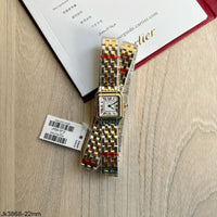 CARTIER PANTHERE PRATA DOURADO SMALL  22MM X 30MM FEMININO
