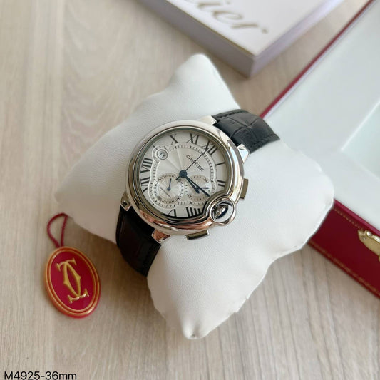 CARTIER BALLON BLEU COURO 36MM FEMININO
