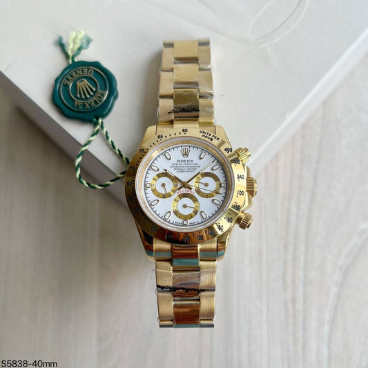 ROLEX DAYTONA DOURADO BRANCO 40MM