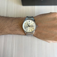 TAG HEUER CARRERA CAL 5 PRATA BRANCO AUTOMATICO 41MM
