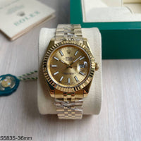ROLEX DATEJUST DOURADO JUBILEU FEMININO 36MM