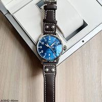 IWC BIG PILOT AZUL COURO AUTOMÁTICO 46MM