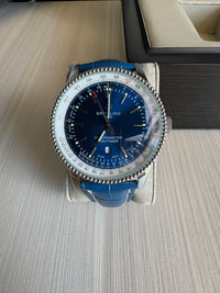 BREITLING NAVITIMER AZUL COURO AUTOMÁTICO 41MM