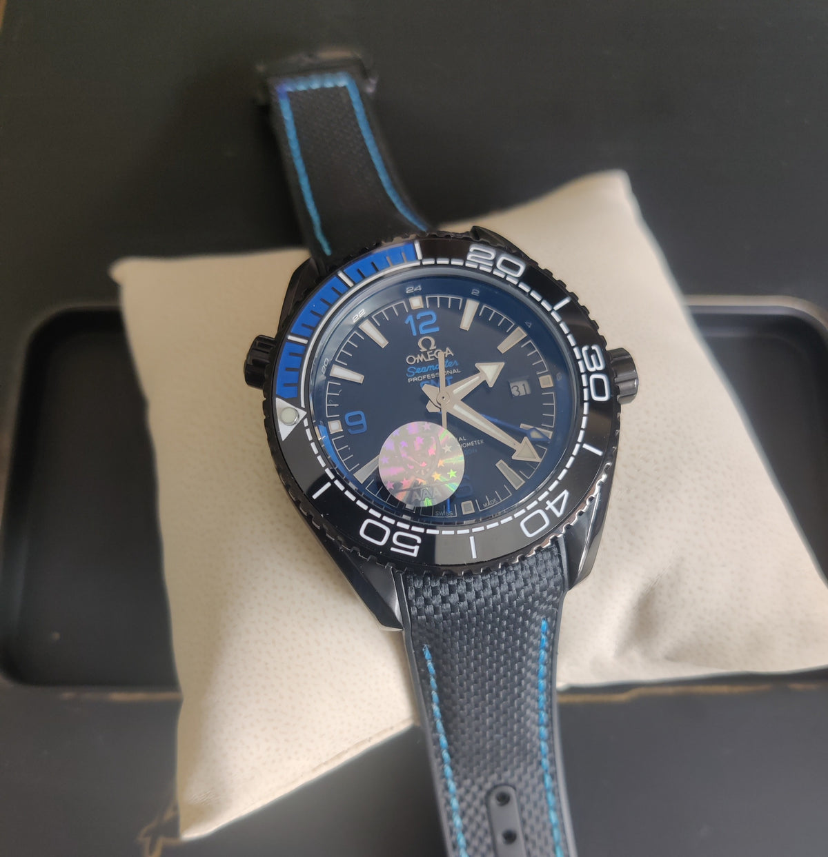 OMEGA SEAMASTER PRETO NYLON AUTOMÁTICO 45MM