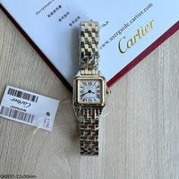 CARTIER PANTHERE PRATA DOURADO SMALL 22MM X 30MM FEMININO
