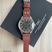 IWC HERITAGE PRATA PRETO COURO AUTOMÁTICO 55MM