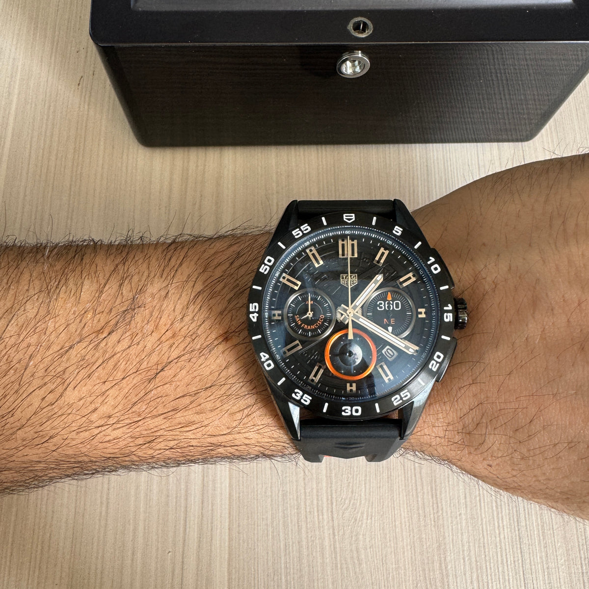 TAG HEUER CARRERA PRATA LARANJA 44MM