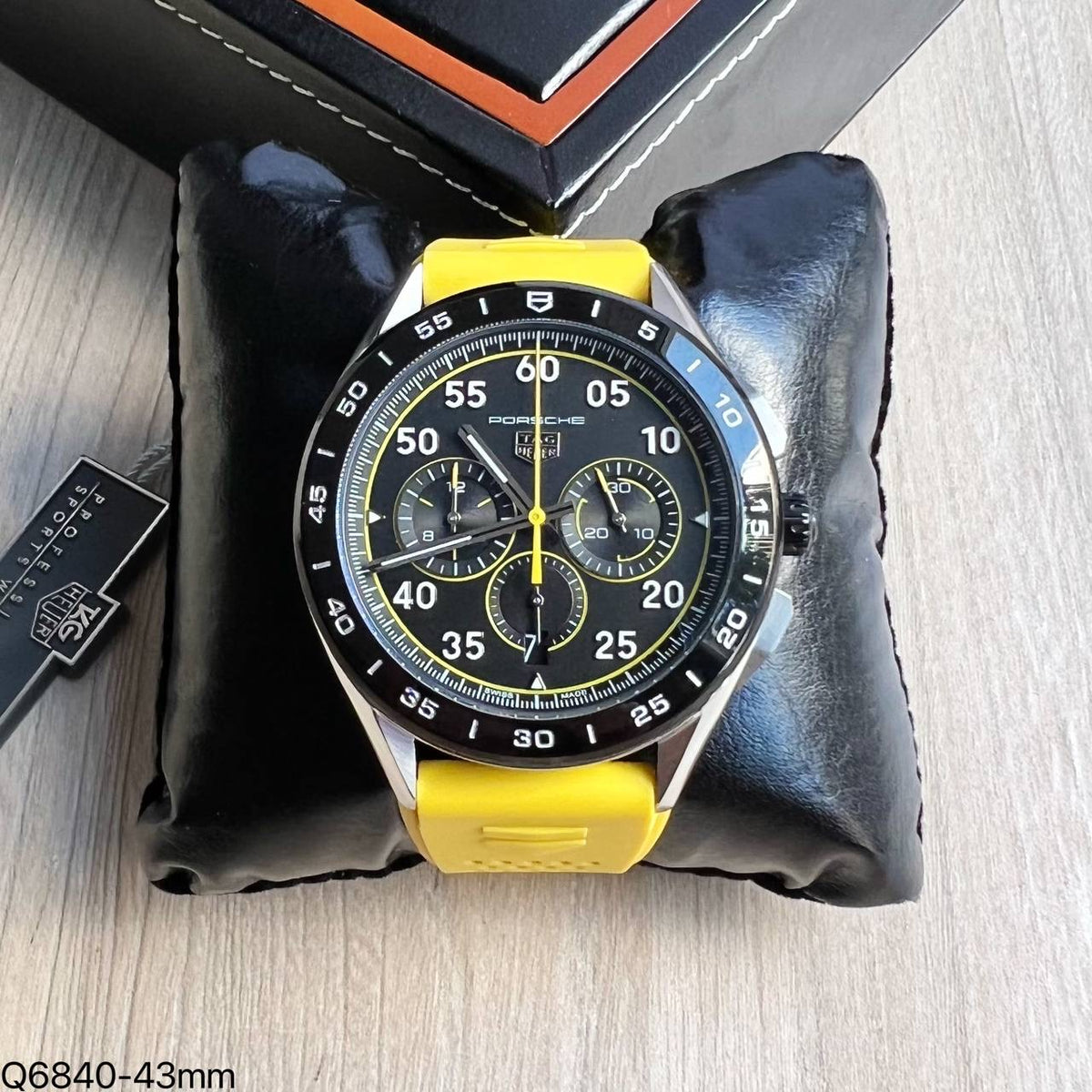 TAG HEUER PORSCHE PRATA AMARELO 43MM