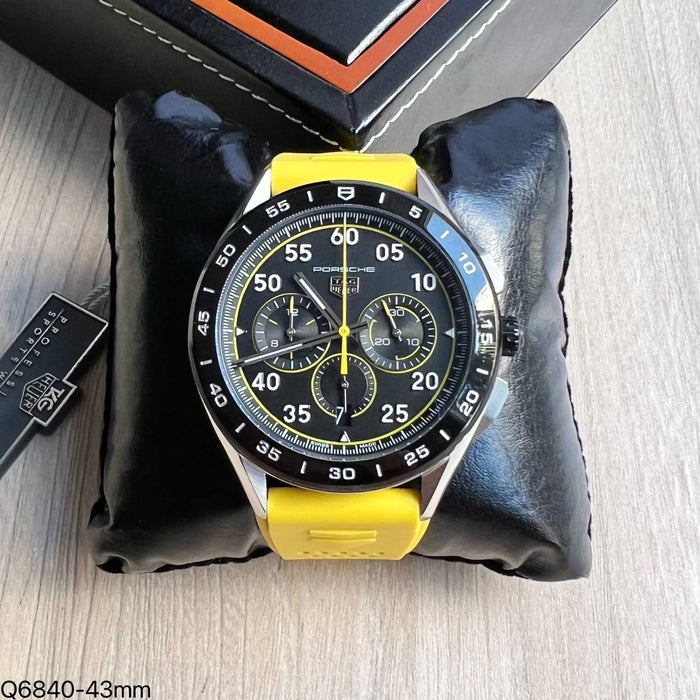 TAG HEUER PORSCHE PRATA AMARELO 43MM
