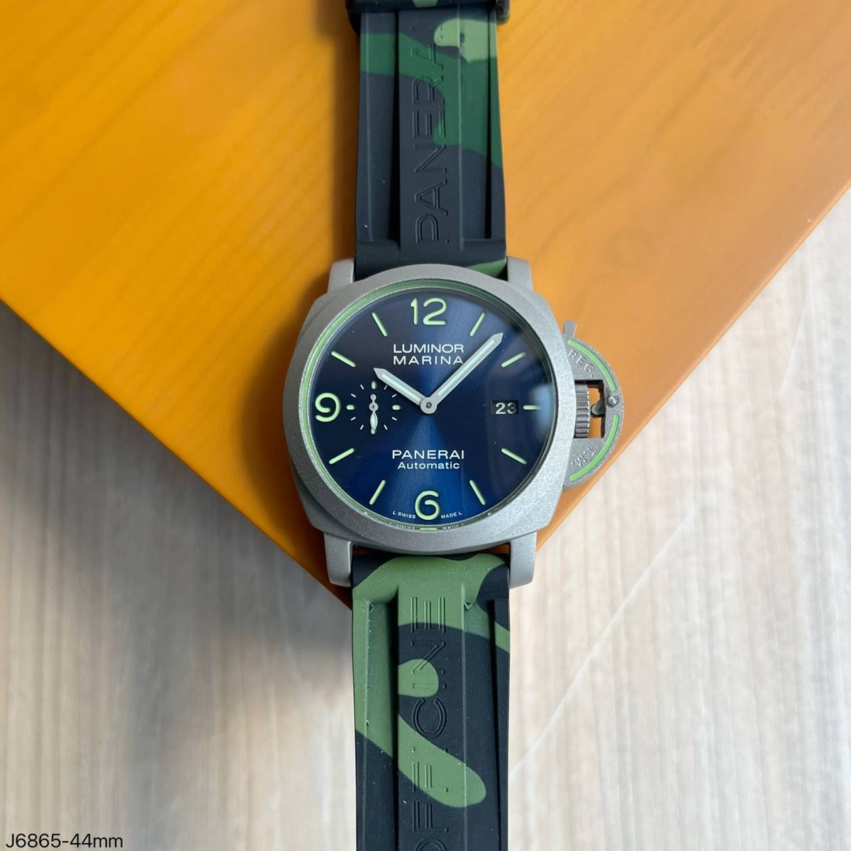 PANERAI LUMINOR MARINA CINZA AZUL BORRACHA 44MM