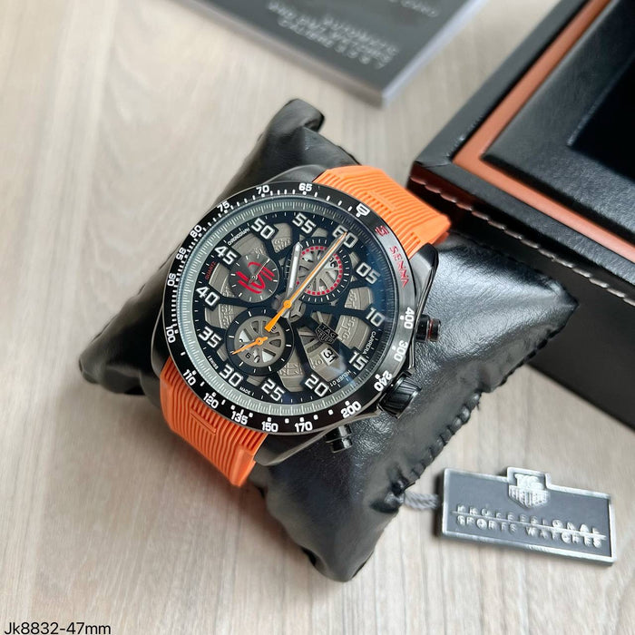 TAG HEUER SENNA PRETO LARANJA 45MM