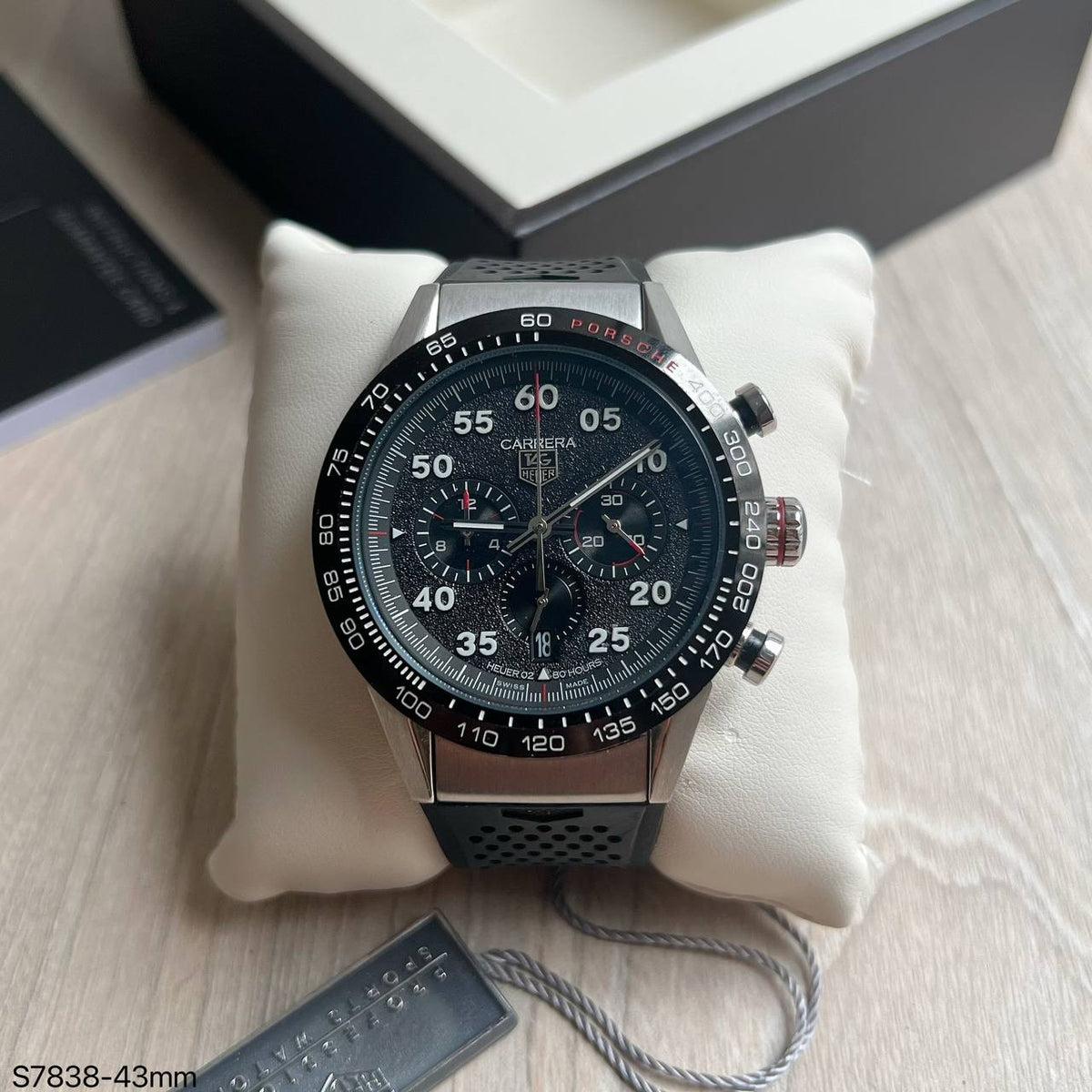 TAG HEUER CARRERA PORSCHE PRATA 43MM
