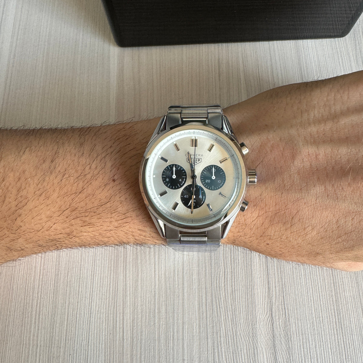 TAG HEUER CARRERA PRATA BRANCO 41MM