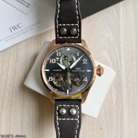 IWC BIG PILOT ROSE CINZA COURO AUTOMÁTICO 46MM