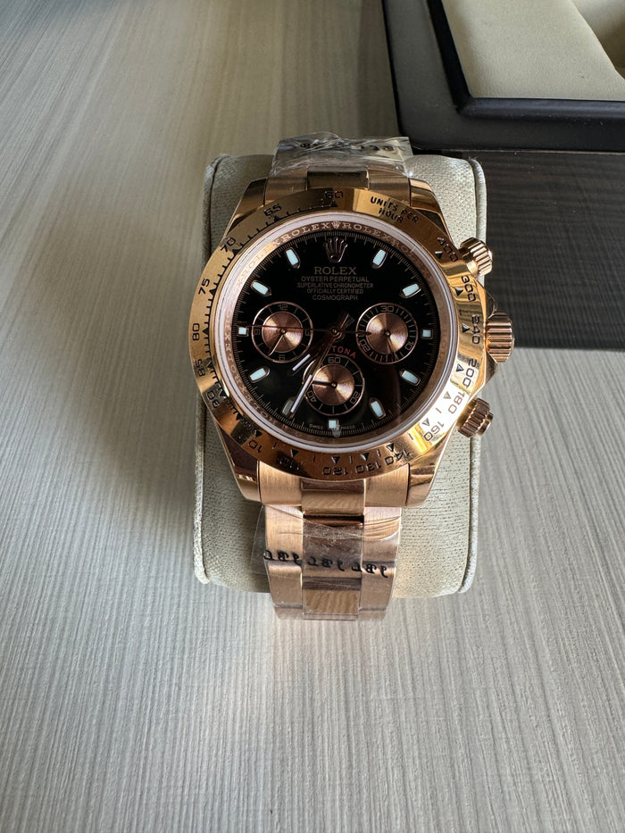 ROLEX DAYTONA ROSE PRETO 40MM
